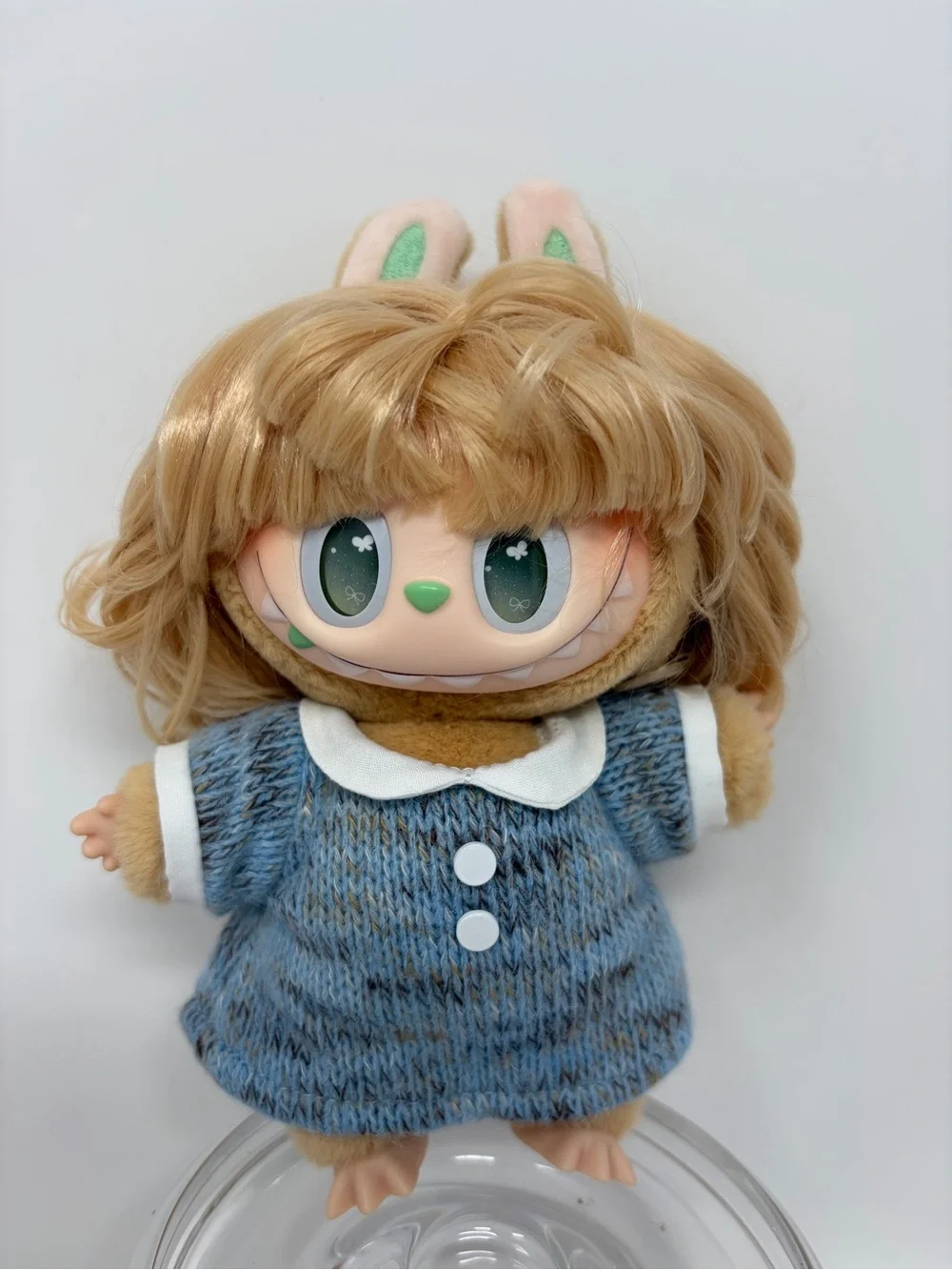 BLUE PRELUDE LABUBU Popmart The Monsters HAIR SALON Plush Pendant